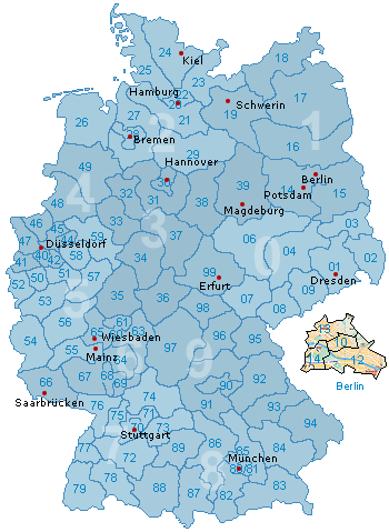 GILITZER FEH Händlernetz - Deutschlandkarte zur Suche nach PLZ